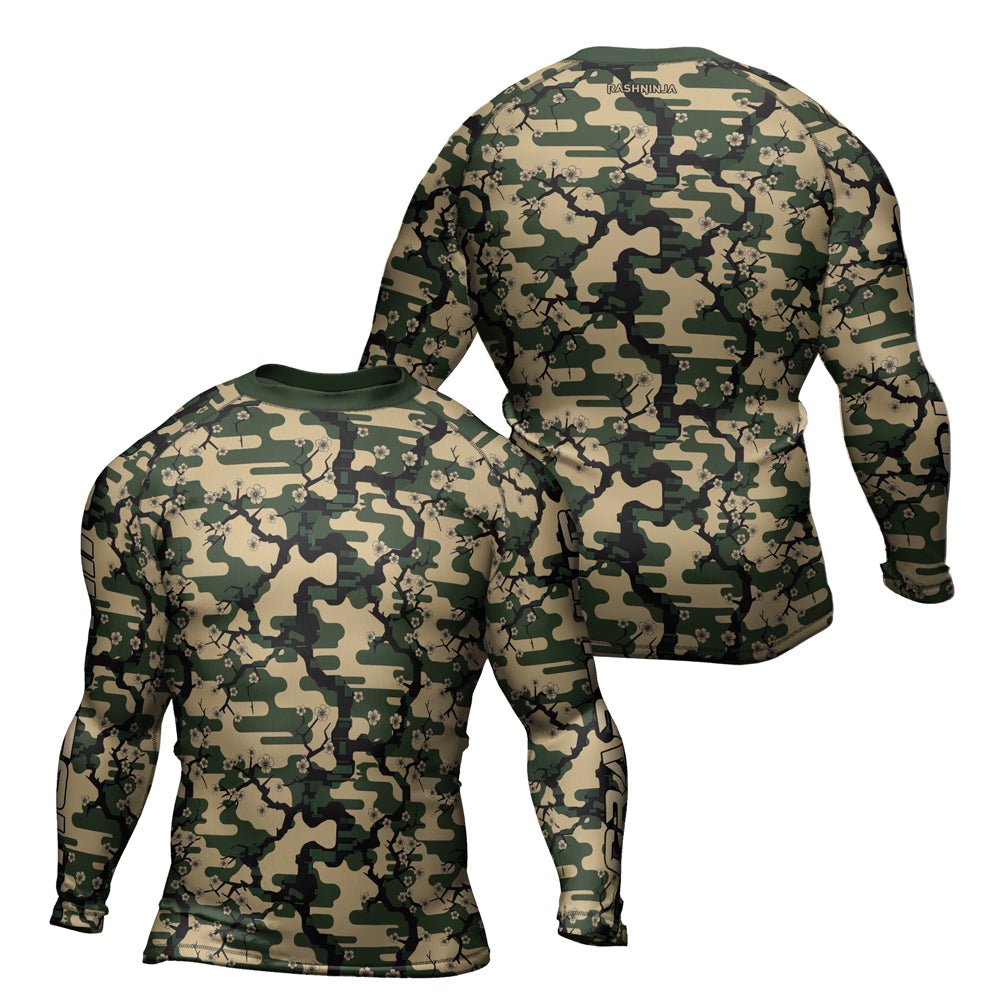 Rashninja Camouflage Jungle Phantom Men's Long Sleeve Rash Guard