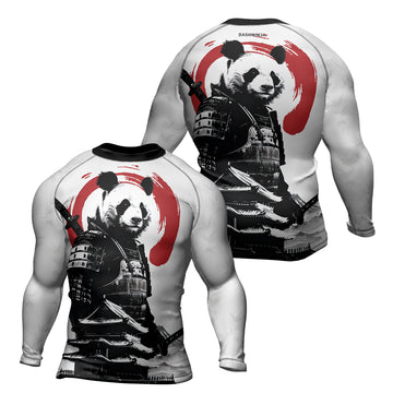 Rashninja Panda Samurai Frost Men's Long Sleeve Rash Guard
