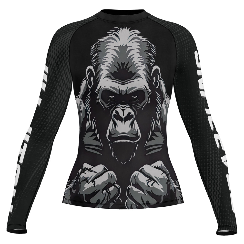 Rashninja Gorilla Wild Monarch Women's Long Sleeve Rash Guard