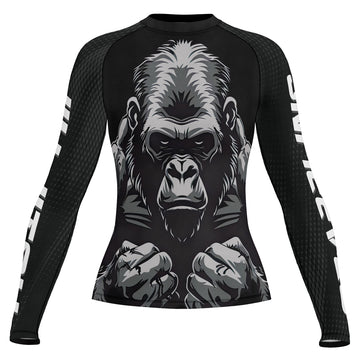 Rashninja Gorilla Wild Monarch Women's Long Sleeve Rash Guard