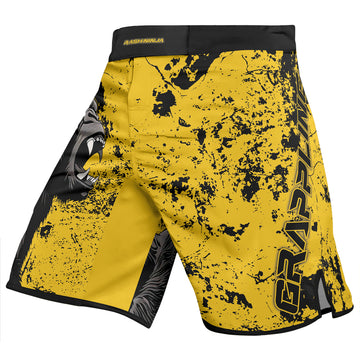Rashninja Gorilla Golden Ruler Men's Fight Shorts