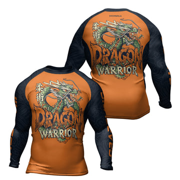 Rashninja Dragon Verdant Blaze Men's Long Sleeve Rash Guard