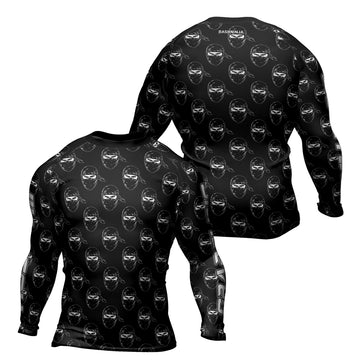 Rashninja Ninja Stealth Pattern Black Men's Long Sleeve Rash Guard