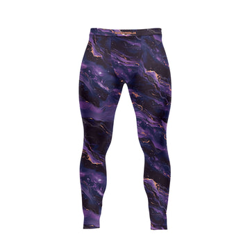 Rashninja Cyber Storm Marble Purple Men's Spats