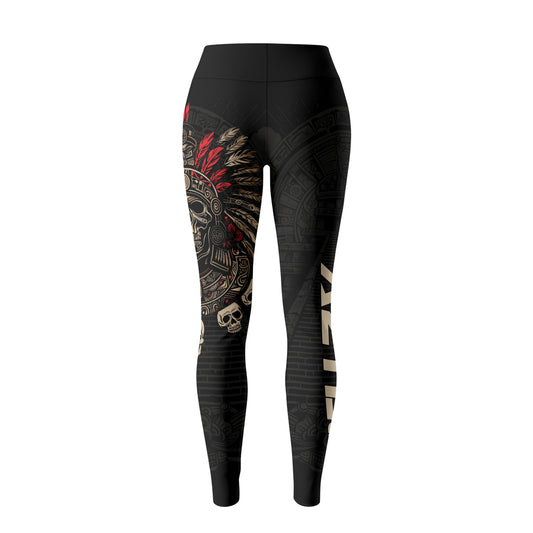 Rashninja Aztec Skull Feather Women's Leggings