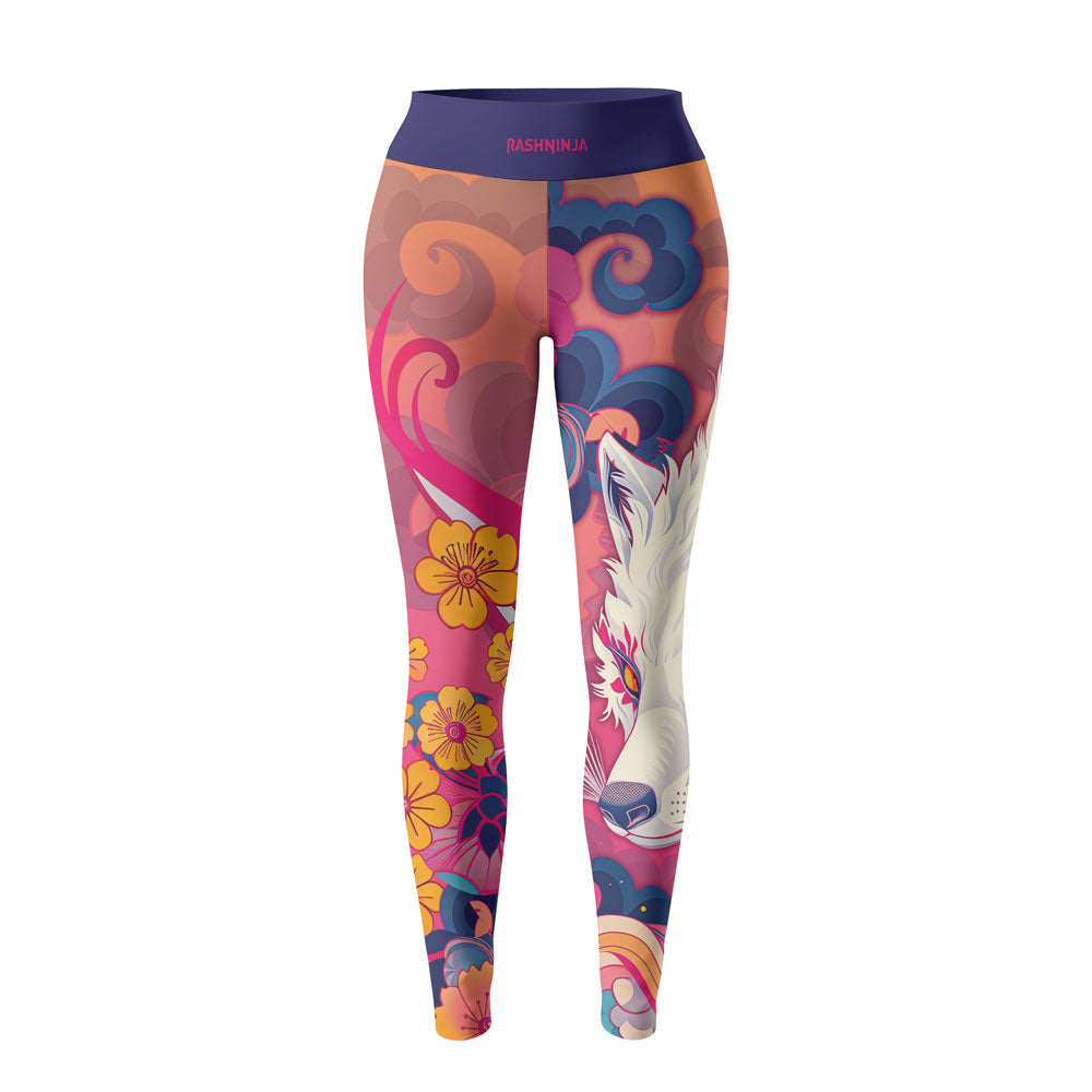 Rashninja Japanese Red Kitsune Women's Leggings