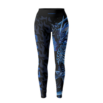 Rashninja Samurai Skull Flame Women's Leggings