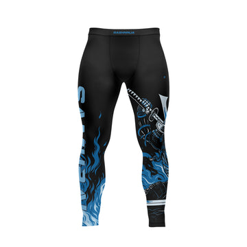 Rashninja Samurai Skull Flames Men's Spats