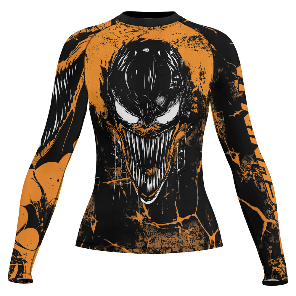 Rashninja Halloween Venom Strike Women's Long Sleeve Rash Guard