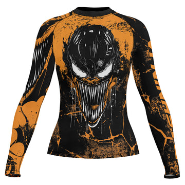 Rashninja Halloween Venom Strike Women's Long Sleeve Rash Guard