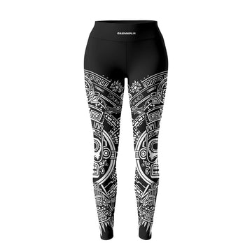Rashninja Aztec Sun Stone Ranked Women's Leggings