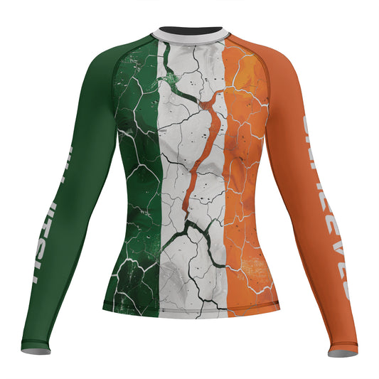 Rashninja Ireland Flag Women's Long Sleeve Rash Guard