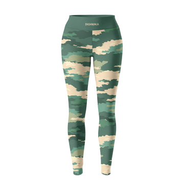 Rashninja Army Green Camouflage Women's Leggings
