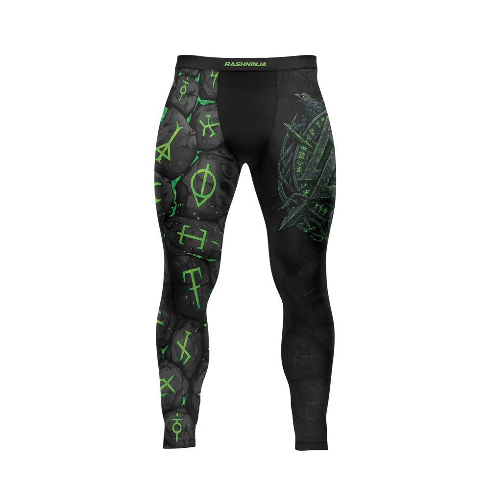 Rashninja Viking Raven Vegvisir Men's Spats