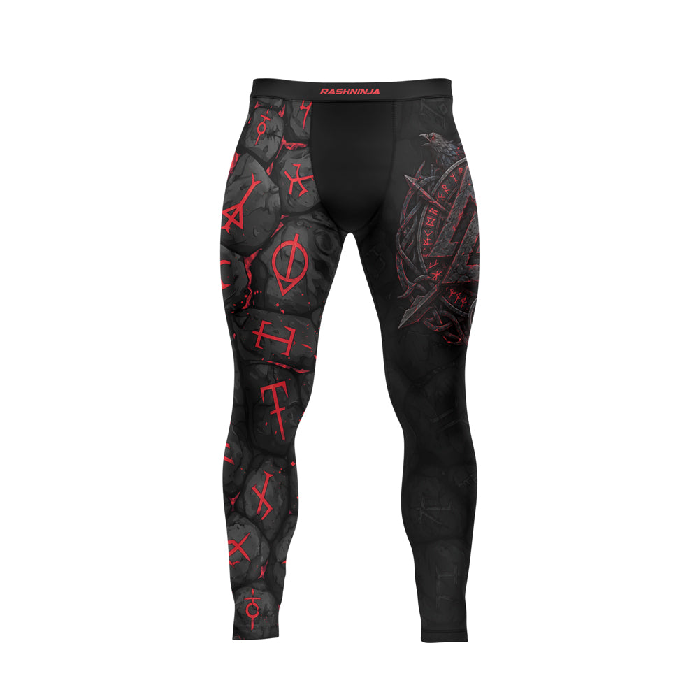 Rashninja Viking Raven Vegvisir Men's Spats