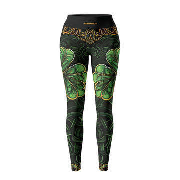 Rashninja Irish Celtic Clover Women's Leggings – St. Patrick's Day Edition