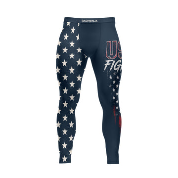 Rashninja USA Fighter Skull Men's Spats