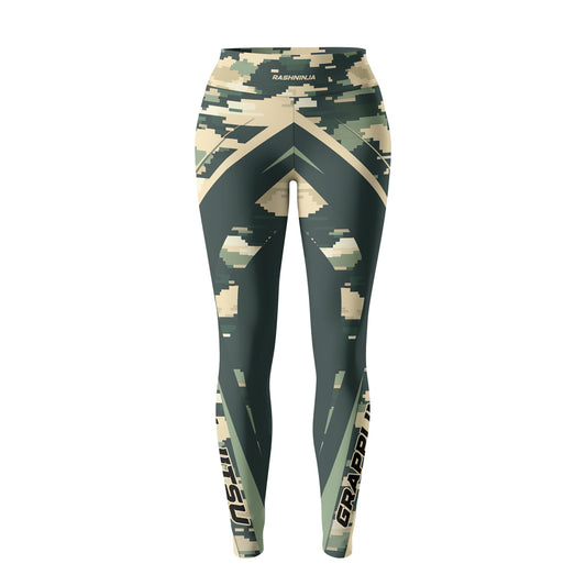Rashninja Digital Green Camouflage Women's Leggings