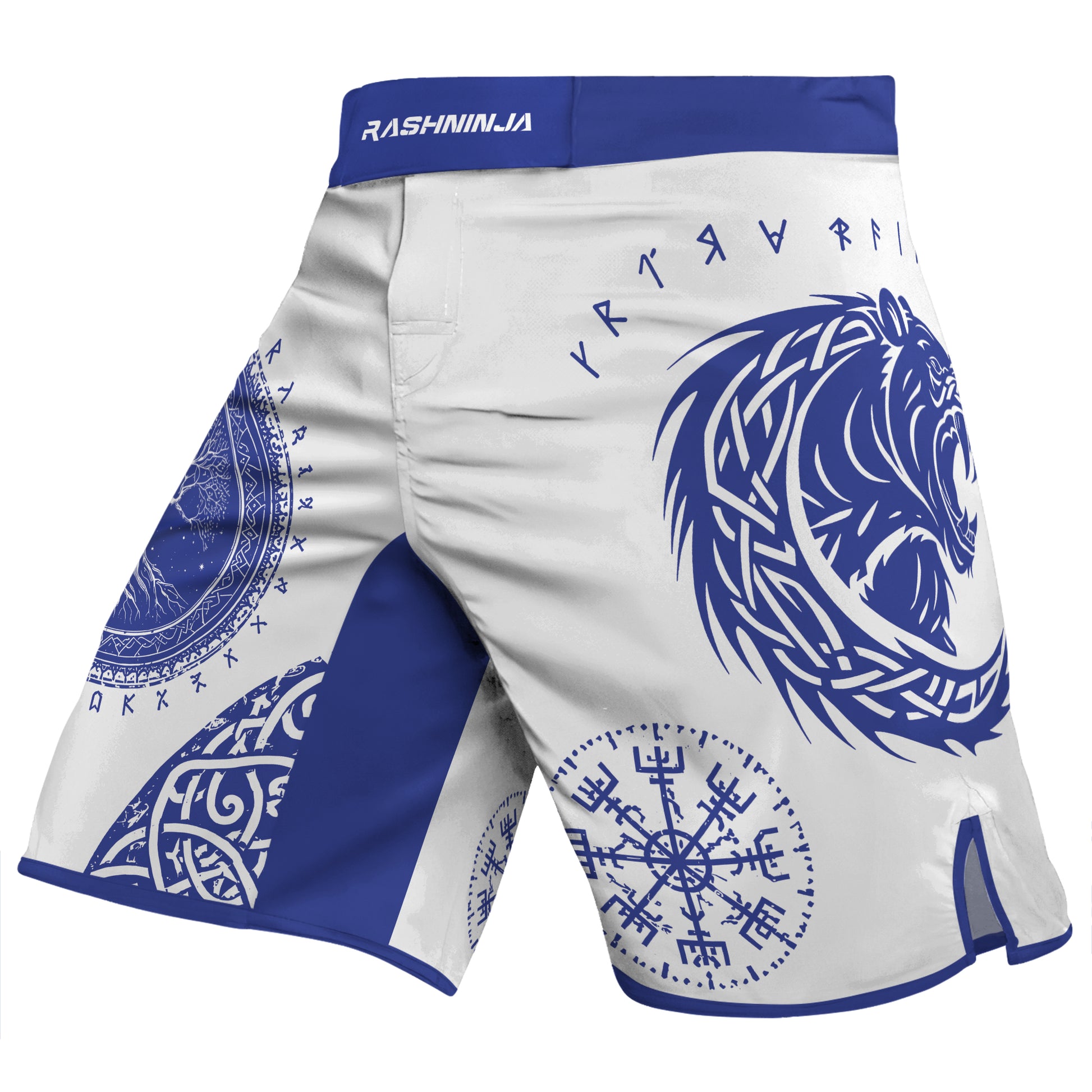 Rashninja Yggdrasil Bear Viking Men's Fight Shorts