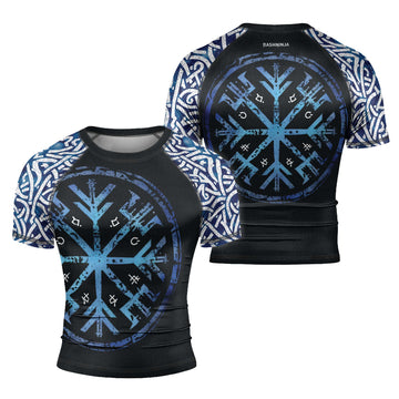 Rashninja Viking Helm of Awe Men's Short Sleeve Rash Guard