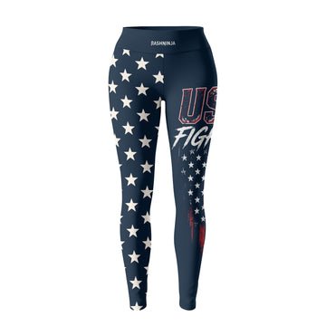 Rashninja USA Fighter Skull Women's Leggings