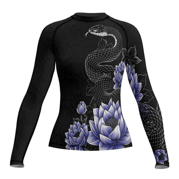 Rashninja Snake Lotus Women's Short Sleeve Rash Guard