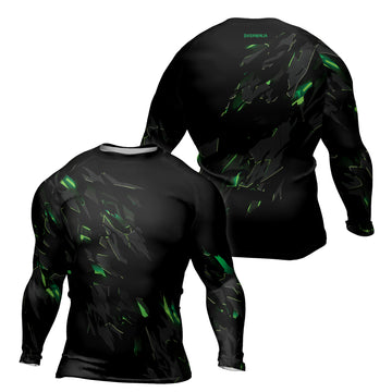 Rashninja Cyber Fracture Men's Long Sleeve Rash Guard