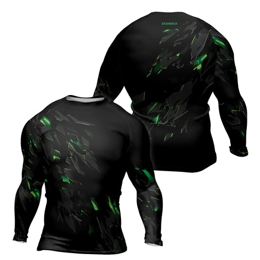Rashninja Cyber Fracture Men's Long Sleeve Rash Guard