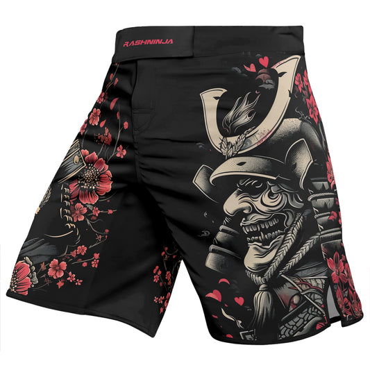 Rashninja Samurai Golden Mask Men's Fight Shorts