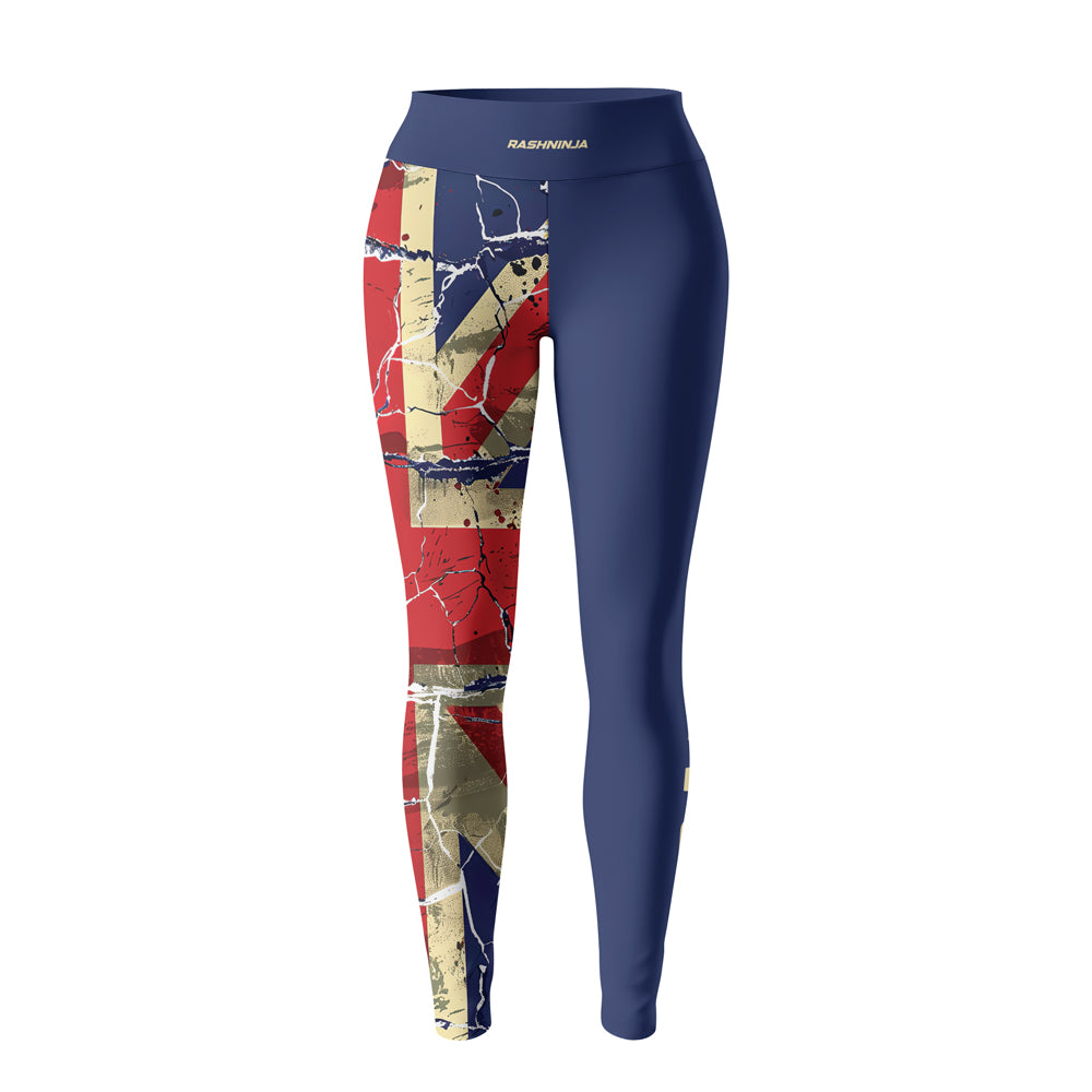 Rashninja Patriot United Kingdom Flag Stripe Women's Leggings