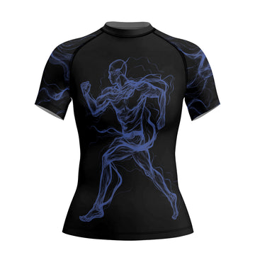 Rashninja Cyber Energy Motion Women's Short Sleeve Rash Guard