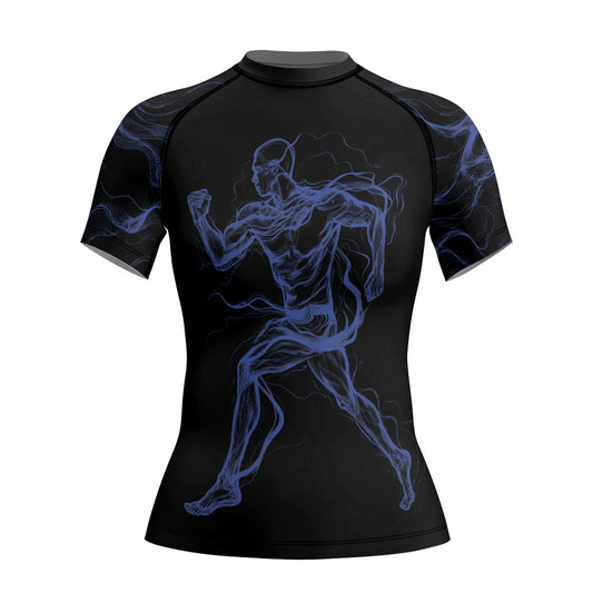 Rashninja Cyber Energy Motion Women's Short Sleeve Rash Guard