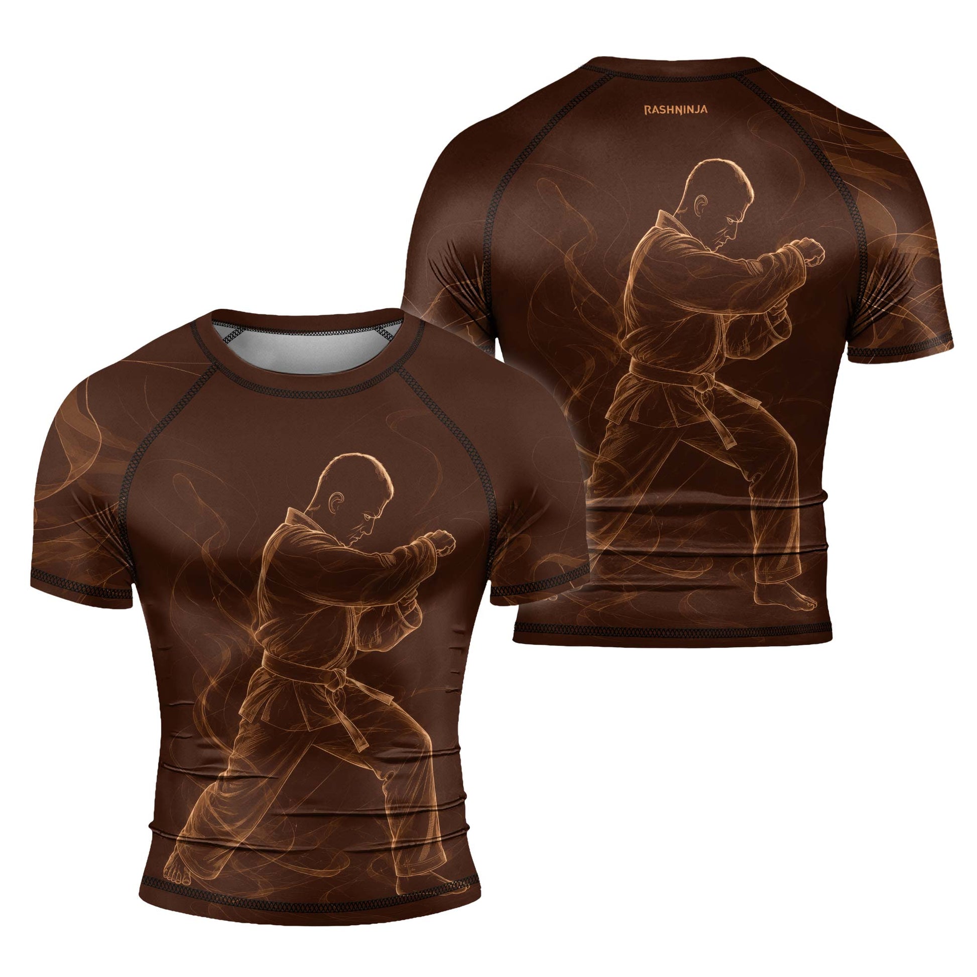 Rashninja Cyber Martial Artist Men's Short Sleeve Rash Guard