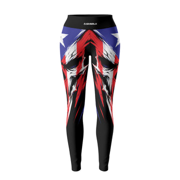 Rashninja Patriot Puerto Rico Flag Women's Leggings