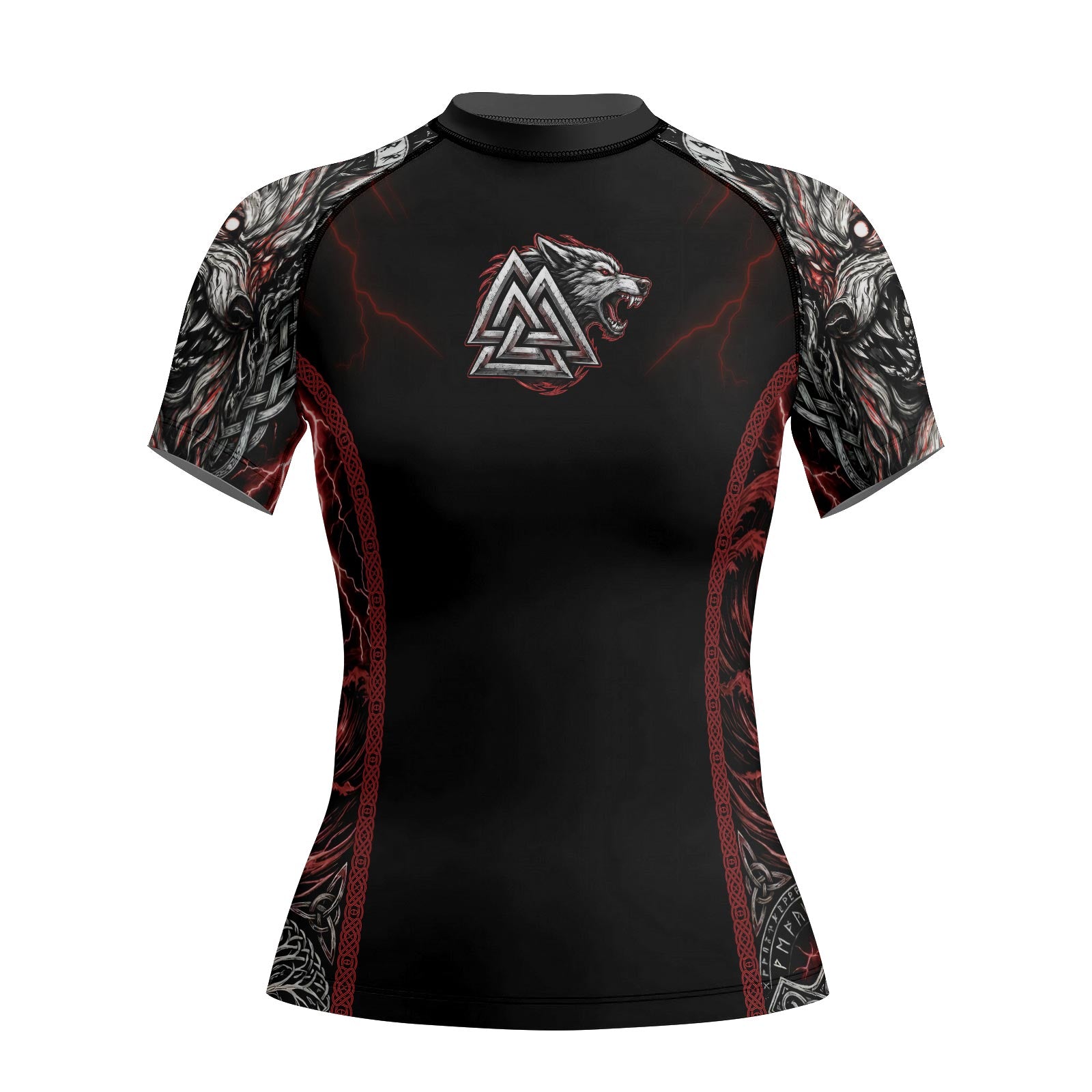 Rashninja Blood Fenrir Wolf Women's Long Sleeve Rash Guard