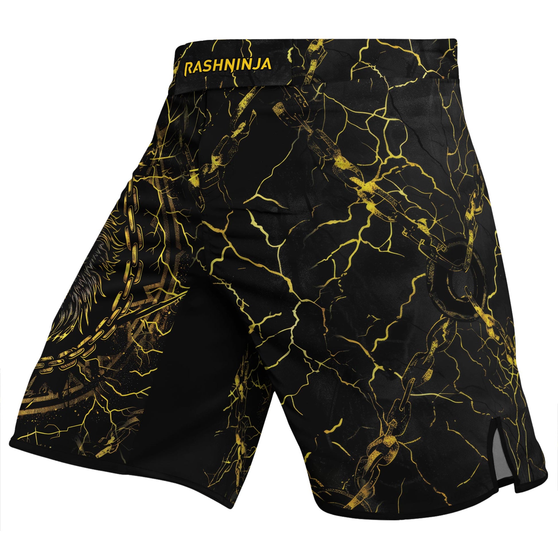 Rashninja Viking Fenrir Wol Men's Fight Shorts