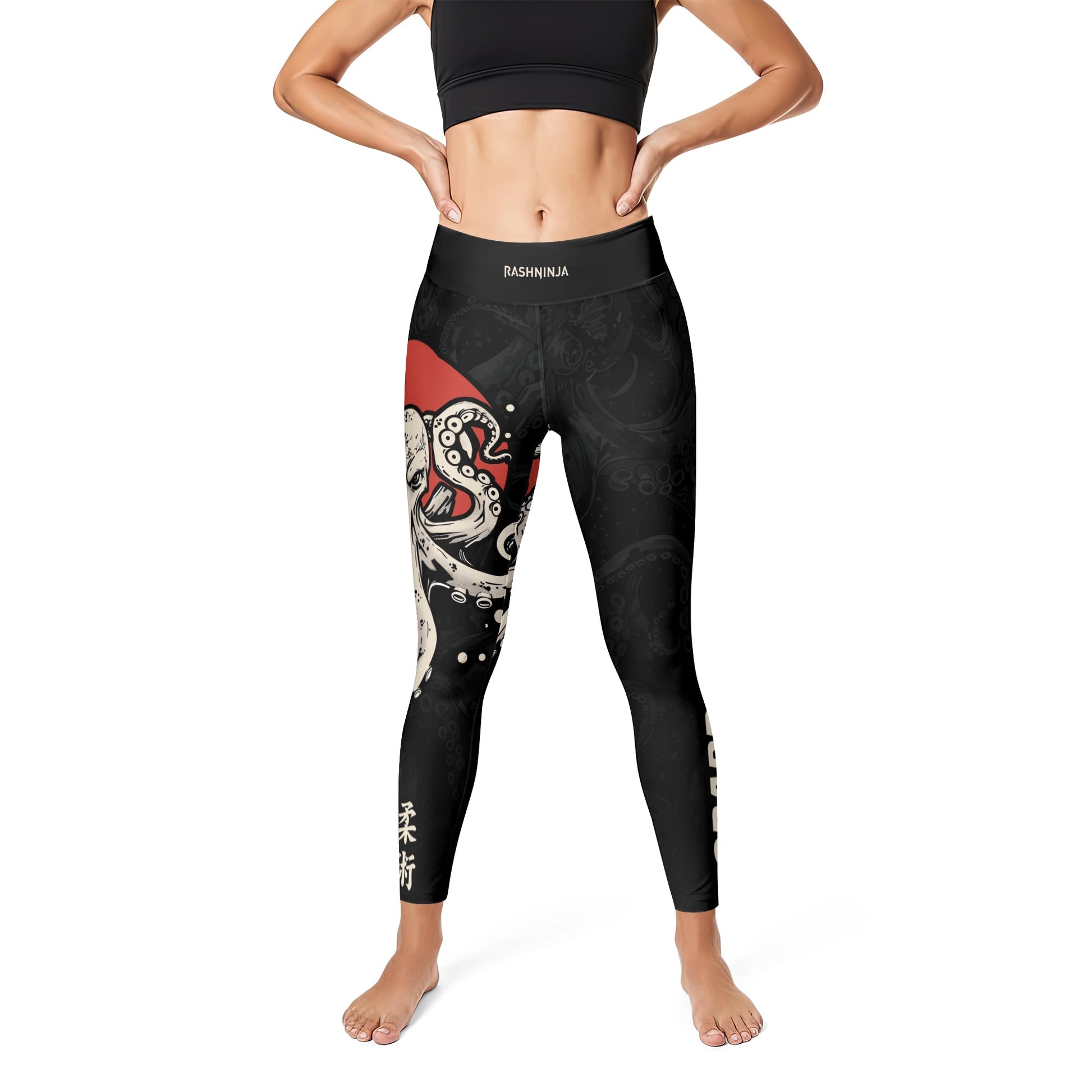 Rashninja Octopus Red Sun Women's Leggings
