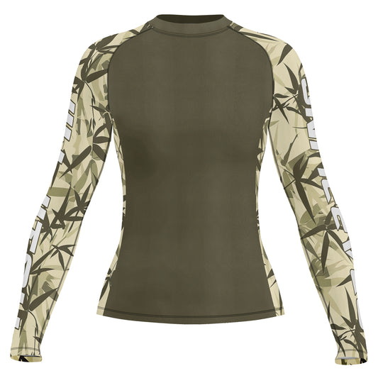 Rashninja Bamboo Camouflage Women's Long Sleeve Rash Guard