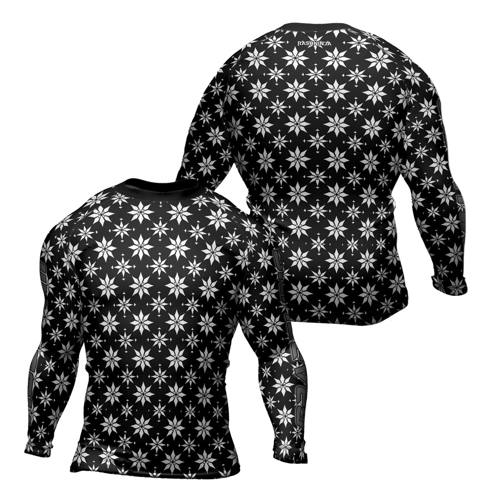 Rashninja Camouflage Black Fusion Men's Long Sleeve Rash Guard