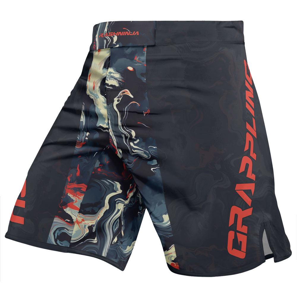 Rashninja Cyber Storm Fire Men's Fight Shorts