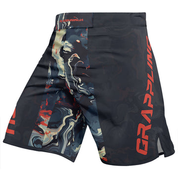 Rashninja Cyber Storm Fire Men's Fight Shorts