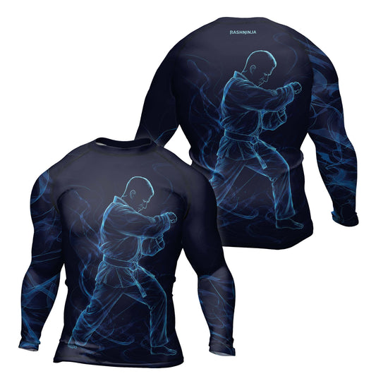 Rashninja Cyber Martial Artist Men's Long Sleeve Rash Guard