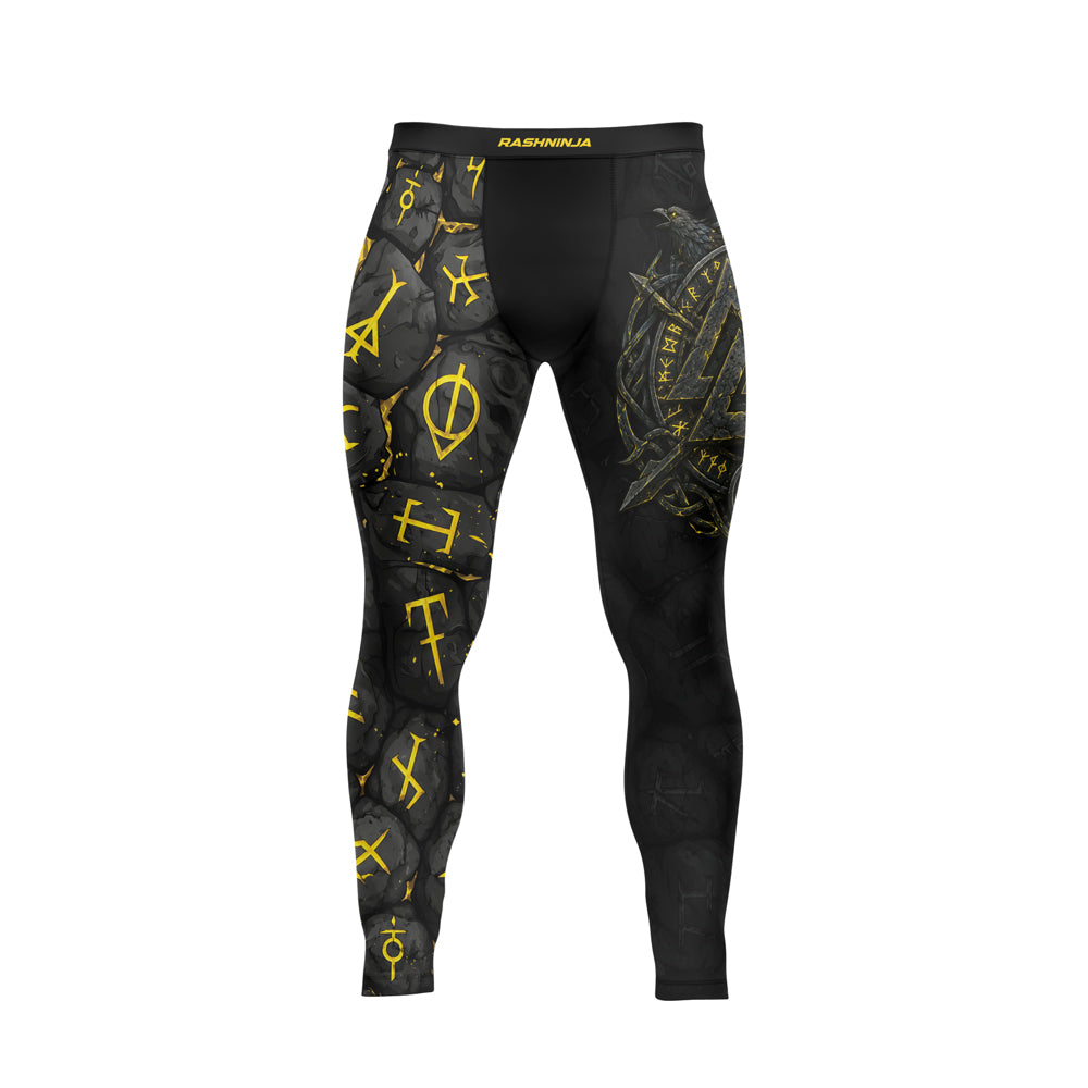 Rashninja Viking Raven Vegvisir Men's Spats
