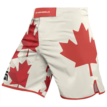 Rashninja Patriot Canada Flag Men's Fight Shorts