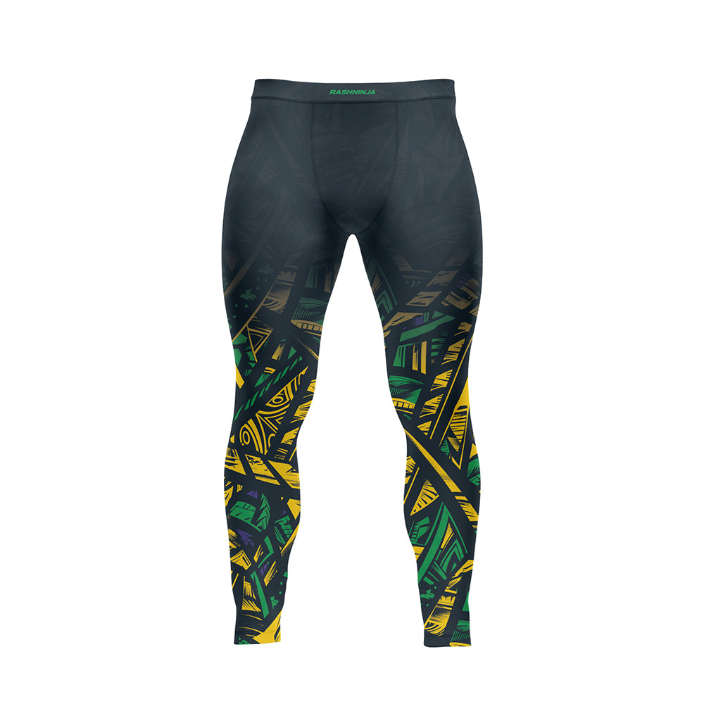 Rashninja Patriot Brazil Flag Men's Spats