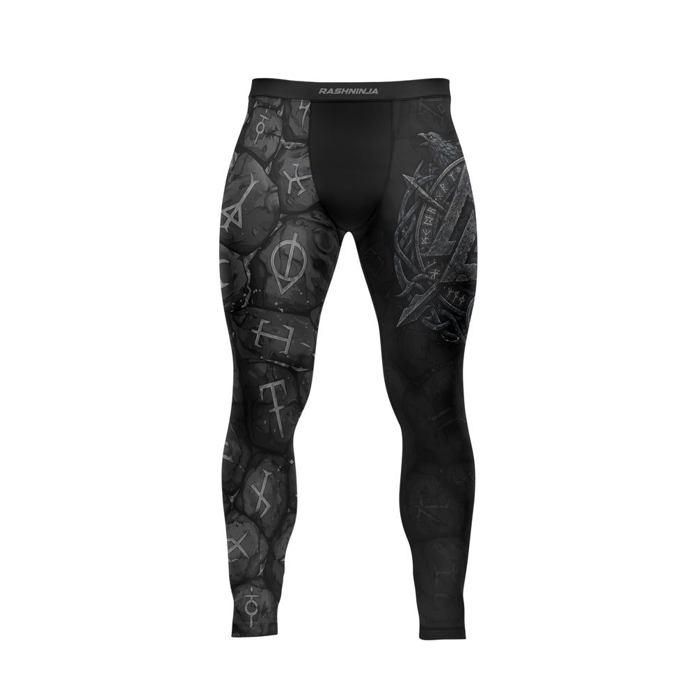 Rashninja Viking Raven Vegvisir Men's Spats