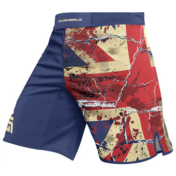 Rashninja Patriot United Kingdom Flag Men's Fight Shorts
