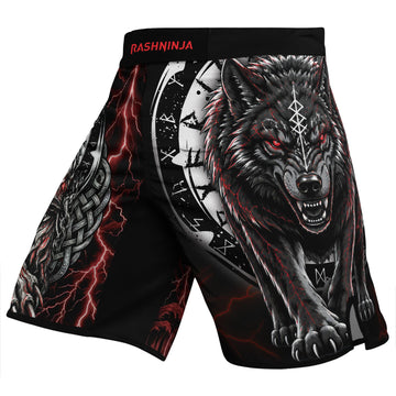 Rashninja Blood Fenrir Wolf Women's Short Sleeve Rash Guard