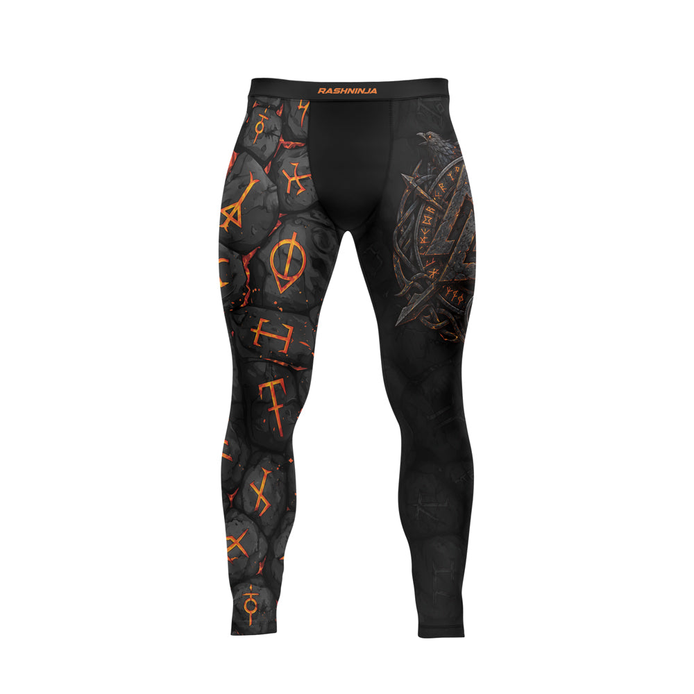 Rashninja Viking Raven Vegvisir Men's Spats