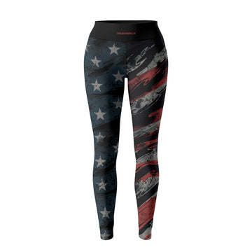 Rashninja Patriot Skull Bandana Women's Leggings